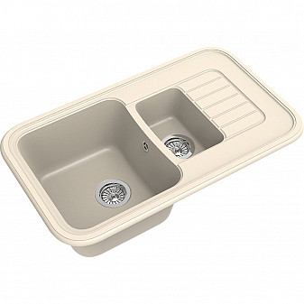 Мойка кухонная Ewigstein Antik 60KF 86 см крем