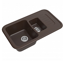 Мойка кухонная Ewigstein Antik 60KF 86 см шоколад