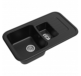 Мойка кухонная Ewigstein Antik 60KF 86 см черный