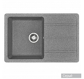 Мойка кухонная Акватон Аманда 1A712832AD230 78 см серый