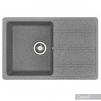 Мойка кухонная Акватон Аманда 1A712832AD230 78 см серый