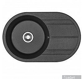 Мойка кухонная Акватон Амира 1A712932AI210 78 см графит