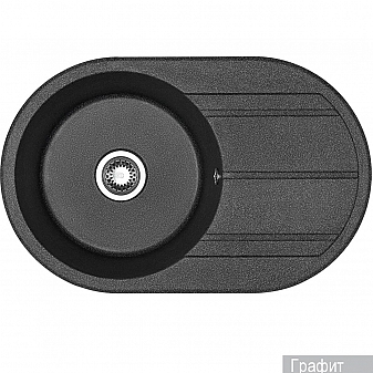 Мойка кухонная Акватон Амира 1A712932AI210 78 см графит