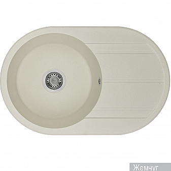 Мойка кухонная Акватон Амира 1A712932AI240 78 см жемчуг