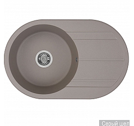 Мойка кухонная Акватон Амира 1A712932AI250 78 см серый шелк