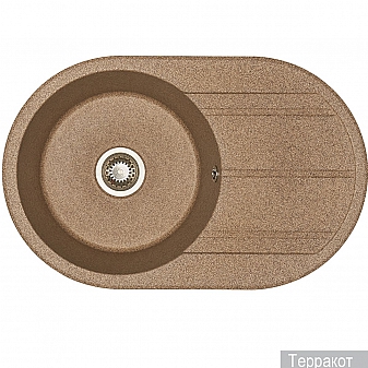 Мойка кухонная Акватон Амира 1A712932AI270 78 см терракот