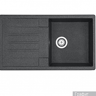 Мойка кухонная Акватон Верона 1A710032VR210 86 см графит