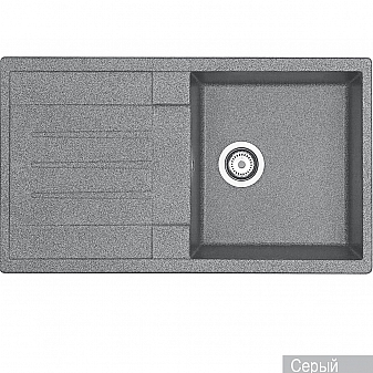 Мойка кухонная Акватон Верона 1A710032VR230 86 см серый