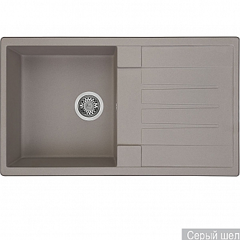 Мойка кухонная Акватон Верона 1A710032VR250 86 см серый шелк