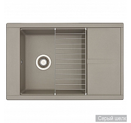 Мойка кухонная Акватон Делия 78 1A715132DE250 78 см серый шелк