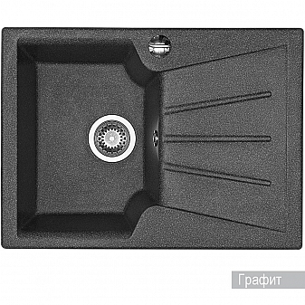 Мойка кухонная Акватон Монца 1A716032MC210 68 см графит