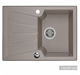 Мойка кухонная Акватон Монца 1A716032MC250 68 см серый шелк