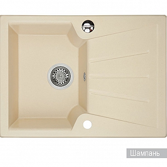 Мойка кухонная Акватон Монца 1A716032MC290 68 см шампань