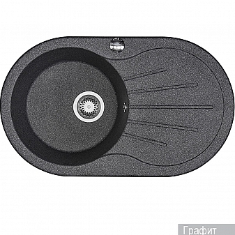 Мойка кухонная Акватон Паола 1A714032PA210 80 см графит