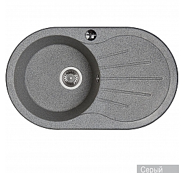 Мойка кухонная Акватон Паола 1A714032PA230 80 см серый