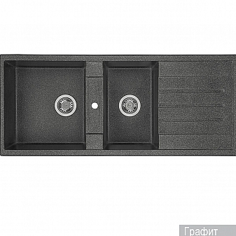 Мойка кухонная Акватон Торина 1A712032TR210 115 см графит