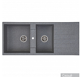 Мойка кухонная Акватон Торина 1A712032TR230 115 см серый