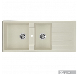 Мойка кухонная Акватон Торина 1A712032TR240 115 см жемчуг