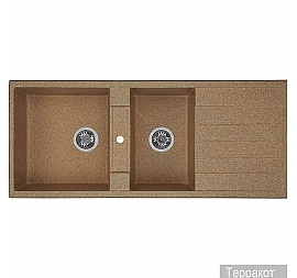 Мойка кухонная Акватон Торина 1A712032TR270 115 см терракот