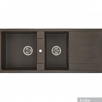 Мойка кухонная Акватон Торина 1A712032TR280 115 см кофе