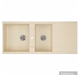 Мойка кухонная Акватон Торина 1A712032TR290 115 см шампань