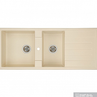 Мойка кухонная Акватон Торина 1A712032TR290 115 см шампань