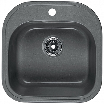 Мойка кухонная Rossinka RS48-49S-Gray 48 см серая