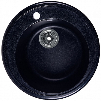 Мойка кухонная Rossinka RS51R-Black 51 см черная
