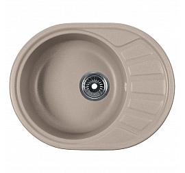 Мойка кухонная Rossinka RS58-45RW-Beige 57 см бежевая