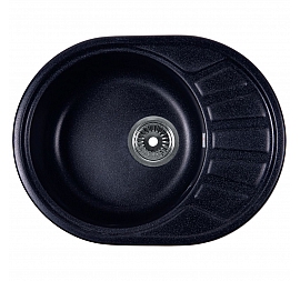 Мойка кухонная Rossinka RS58-45RW-Black 57 см черная
