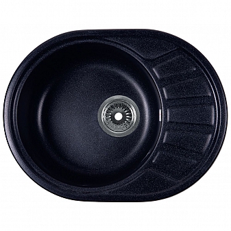 Мойка кухонная Rossinka RS58-45RW-Black 57 см черная