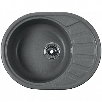 Мойка кухонная Rossinka RS58-45RW-Gray 57 см серая