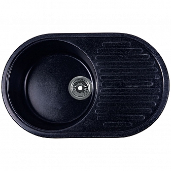 Мойка кухонная Rossinka RS74-46RW-Black 74 см черная