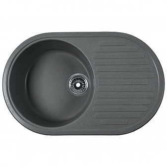 Мойка кухонная Rossinka RS74-46RW-Gray 74 см серая