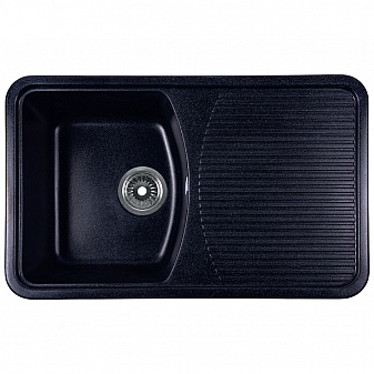 Мойка кухонная Rossinka RS76-47SW-Black 74 см черная