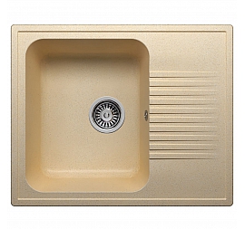 Мойка кухонная Polygran F-07 61 см бежевая