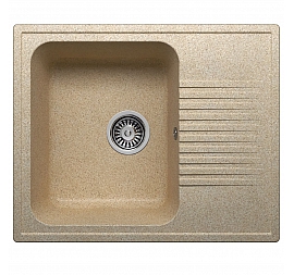 Мойка кухонная Polygran F-07 61 см песочная