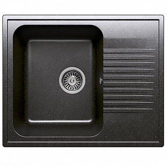 Мойка кухонная Polygran F-07 61 см черная
