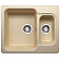 Мойка кухонная Polygran F-09 61 см бежевая