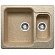Мойка кухонная Polygran F-09 61 см песочная