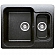 Мойка кухонная Polygran F-09 61 см черная