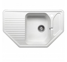 Мойка кухонная Polygran F-10 80 см белая