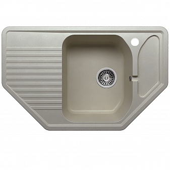 Мойка кухонная Polygran F-10 80 см серая