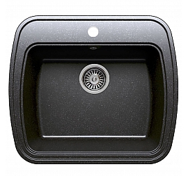 Мойка кухонная Polygran F-11 57 см черная