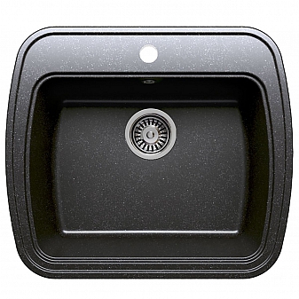 Мойка кухонная Polygran F-11 57 см черная