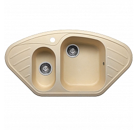 Мойка кухонная Polygran F-14 96 см бежевая