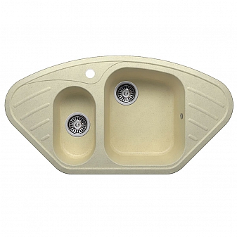 Мойка кухонная Polygran F-14 96 см опал