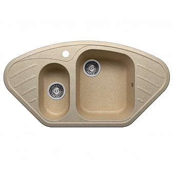 Мойка кухонная Polygran F-14 96 см песочная