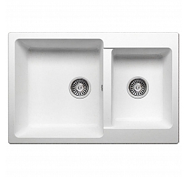 Мойка кухонная Polygran F-15 77 см белая