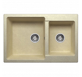 Мойка кухонная Polygran F-15 77 см опал